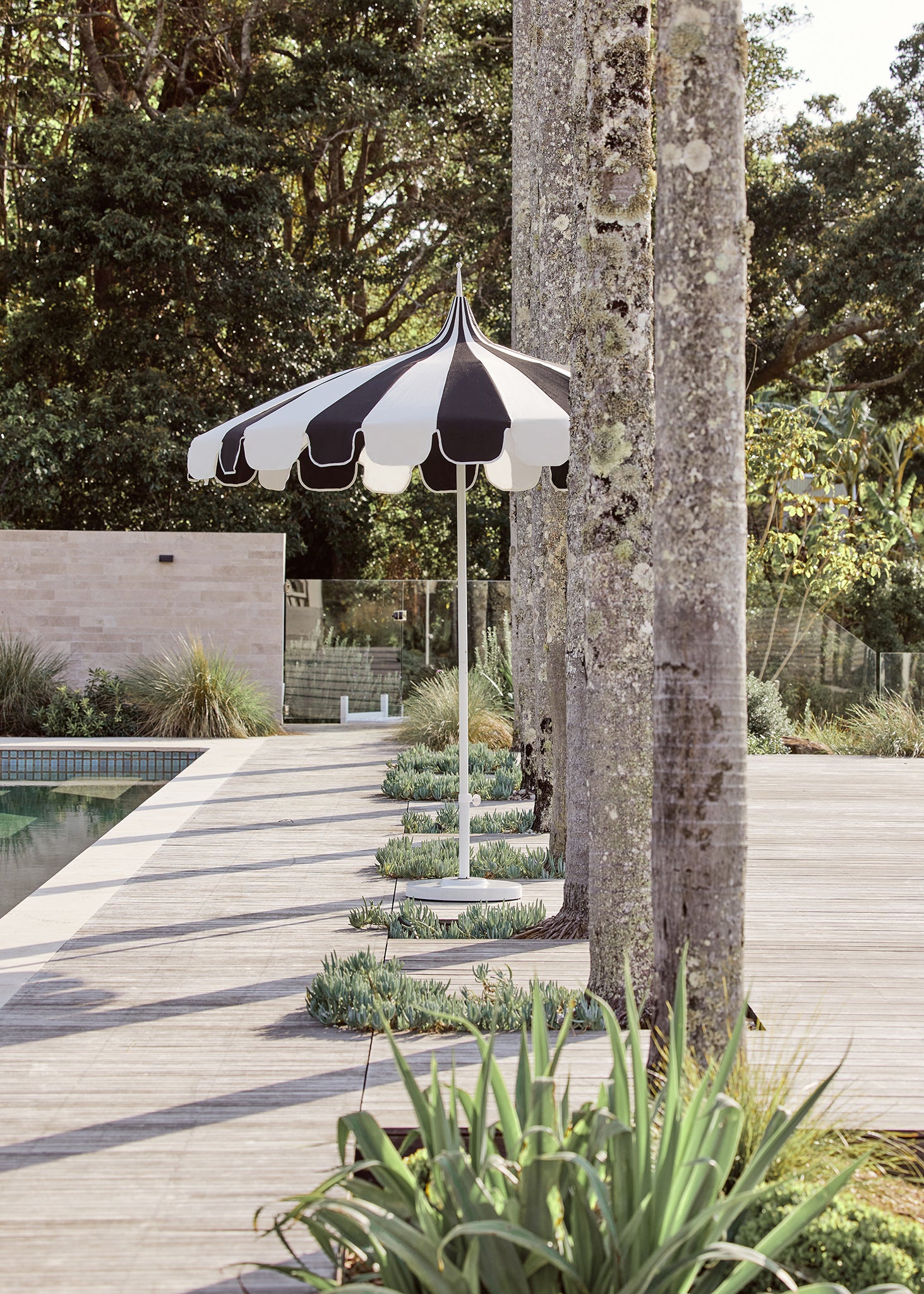 black and white pagoda patio umbrella Black Pagoda Umbrella IN STOCK – Poolside Store