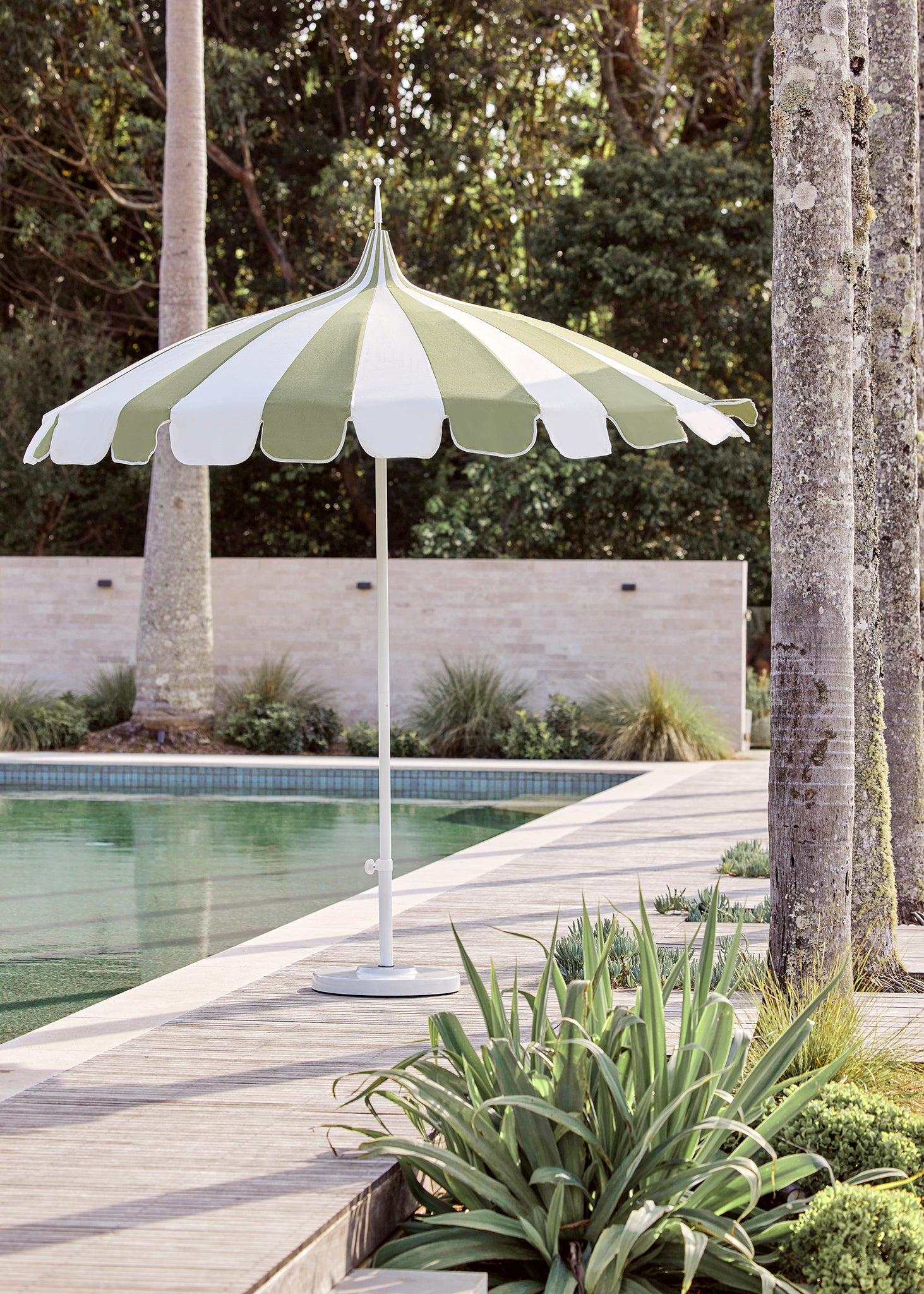 green pagoda patio umbrella Eucalyptus Pagoda Umbrella – Poolside Store